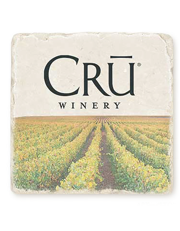 CRŪ Winery Vineyard Coaster